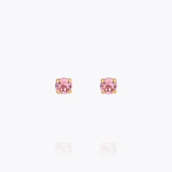 Mini Stud Earrings / Light Rose Gold