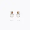 Leah Earrings Electric White Combo Rhodium