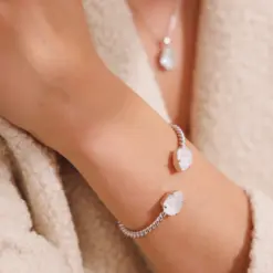 Mini Drop Bracelet Electric White