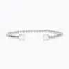 Mini Twisted Bracelet Electric White Rhodium