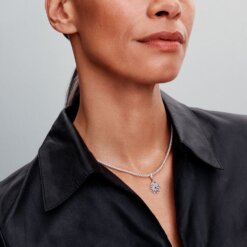 Glittrande dubbel hängberlock med fyrverkerier