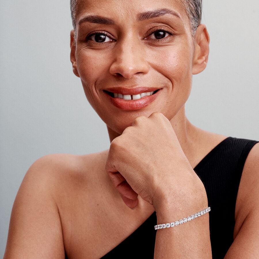 Glittrande tennisarmband