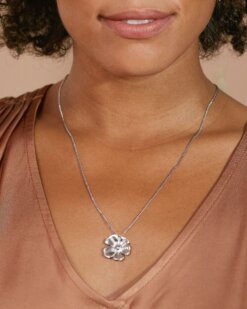 Edblad Floral Necklace L Steel