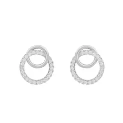 Snö Mona oregelbundet örhänge silver