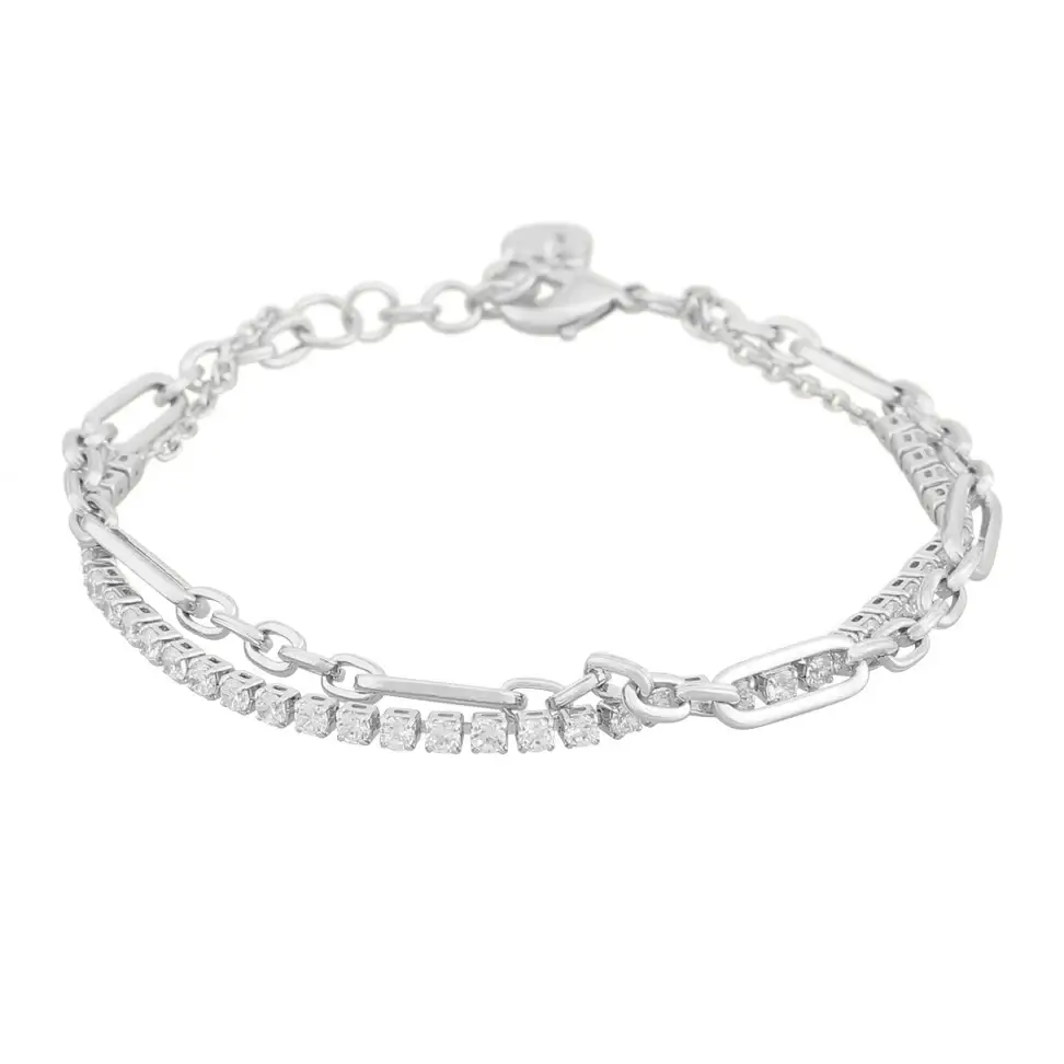 Snö Rome dubbelarmband silver