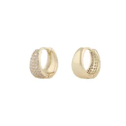Snö Brooklyn Oval Ring Earring Guld