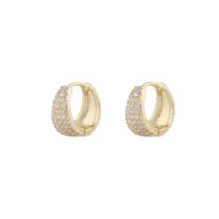 Snö Brooklyn Oval Ring Earring Guld