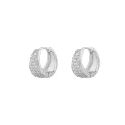 Snö Brooklyn Oval Ring Earring Silver