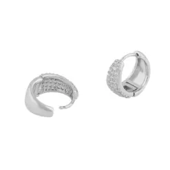 Snö Brooklyn Oval Ring Earring Silver