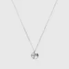 Syster P Minimalistica Hammered Necklace Silver