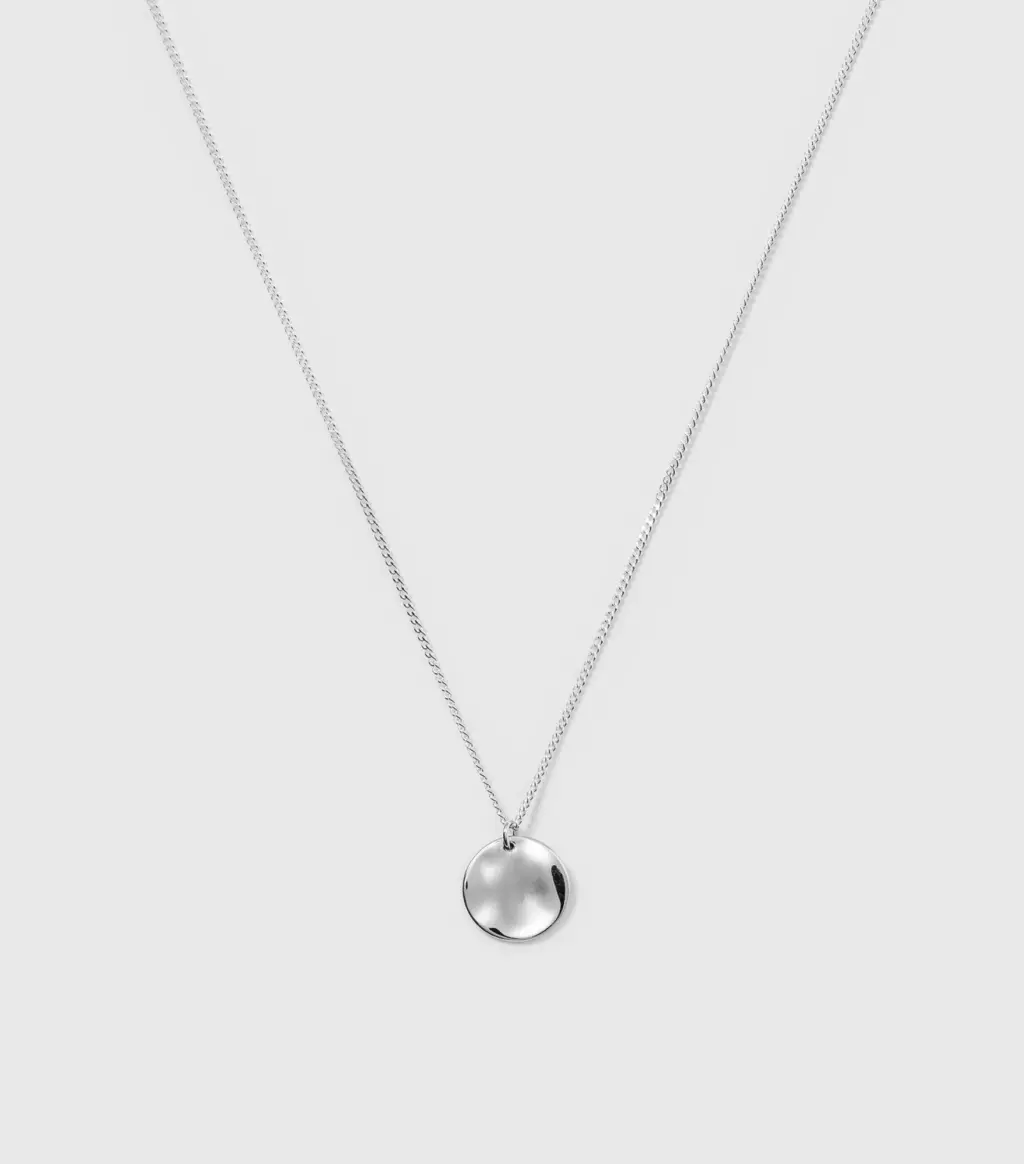 Syster P Minimalistica Hammered Necklace Silver