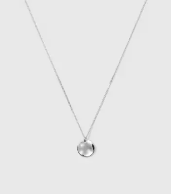 Syster P Minimalistica Hammered Necklace Silver
