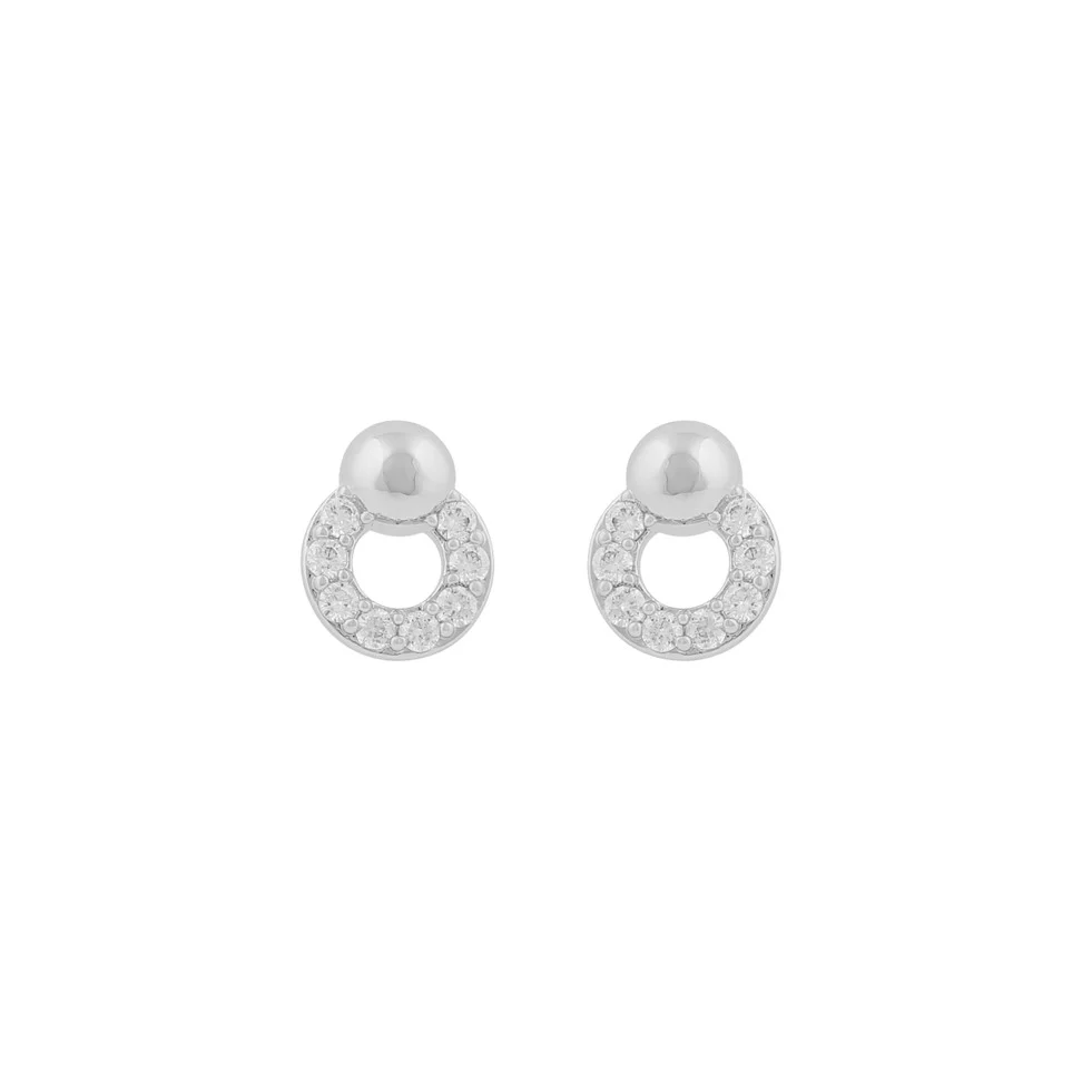 Snö Billie örhängen Silverpläterad