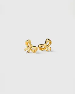 Syster P Rosie Mini Studs Gold örhängen med rosett