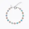 Nicola Bracelet Rhodium / Aurore Boreale Ab