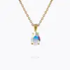Petite Drop Necklace / Aurore Boreale Ab