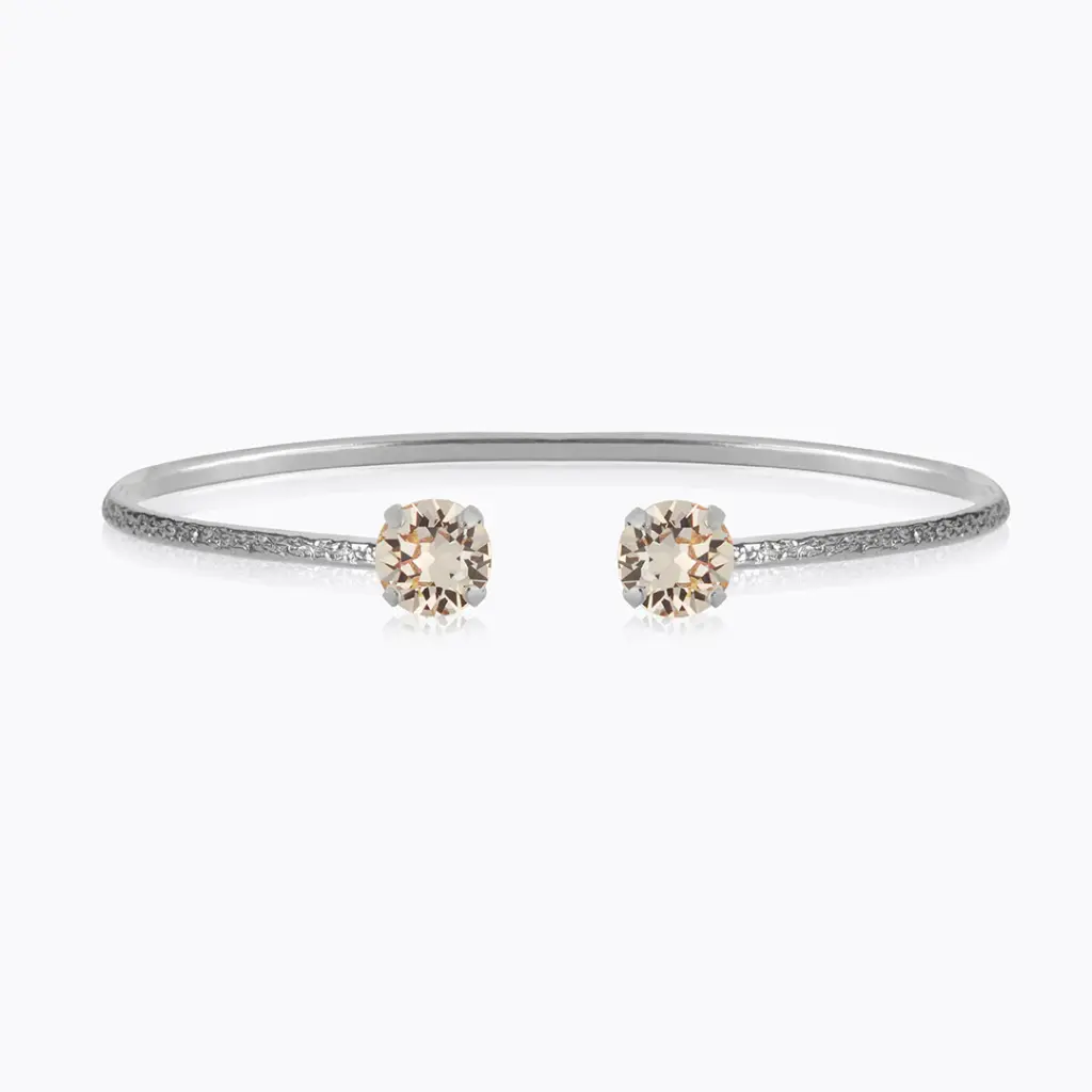 Classic Petite Bracelet Rhodium Silk