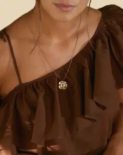 Edblad Floral Necklace L Gold