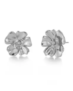 Edblad Floral Studs L Steel