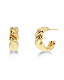 Twist Hoops S Gold