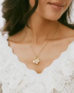 Edblad Floral Necklace L Gold