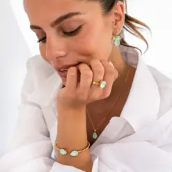 Mini Drop Necklace / Soft Mint