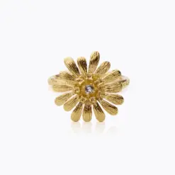 Caroline Svedbom Daisy Ring i guldpläterat silver med kristaller