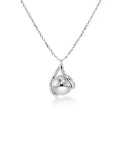 Edblad Buddy Necklace S Steel – halsband i rostfritt stål med blomknopp