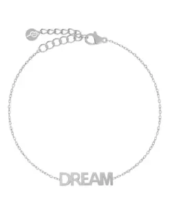 Edblad Dream Bracelet Steel – armband med utskuren text i blankt rostfritt stål