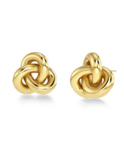 Edblad Infinity Knot Studs L Gold – stora örhängen med evighetsknut i guld