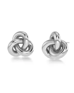 Edblad Infinity Knot Studs L Steel – stora örhängen med evighetsknut i stål