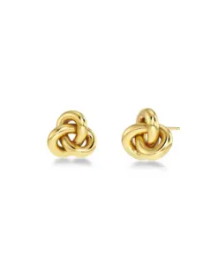 Edblad Infinity Knot Studs S Gold – små guldpläterade örhängen med evighetsknut