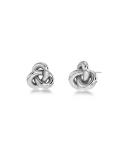 Edblad Infinity Knot Studs S Steel – små örhängen i rostfritt stål med evighetsknut