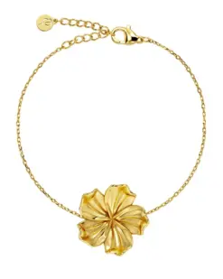 Edblad Jasmine Bracelet Gold – armband i 14K guldplätering med blomma
