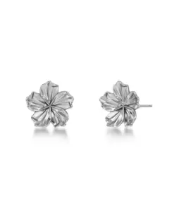 Edblad Jasmine Studs S Steel – små jasminblomma örhängen i rostfritt stål