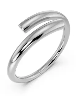 Edblad Sweep Bangle Steel – skulptural armring i blankt rostfritt stål