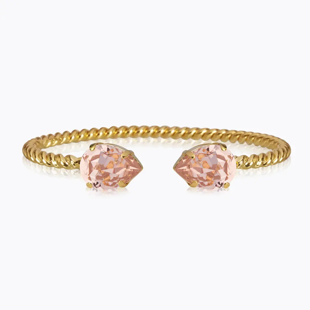 Mini Drop Bracelet Gold Vintage Rose