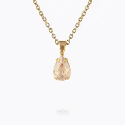 Petite Drop Necklace / Golden Shadow
