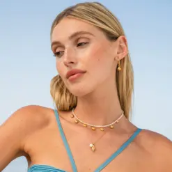 Havsinspirerat smycke i 18K guldplätering