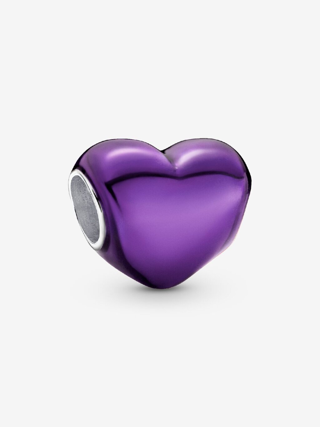 Pandora Metallic Lila Heart Charm
