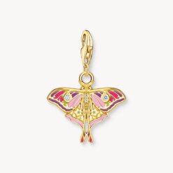 Thomas Sabo charm nattfjäril guldpläterad