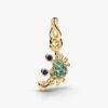 Pandora Krabba Hängberlock i 14k guld med lapis lazuli-ögon och gröna kristaller – 764684C01