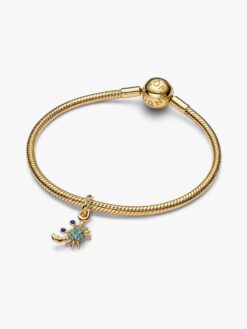 Pandora Krabba Hängberlock på armband – 14k guld havstema Pandora Moments berlocker