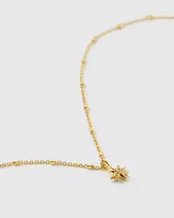 Syster P North Star halsband i guld med kristall