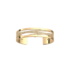 Les Georgettes Liens Armband 14 mm – Guldfinish med Kubisk Zirkonia
