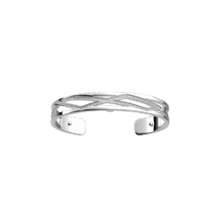Les Georgettes Liens armband 8 mm i silverfinish med zirkonia och utbytbar infällning