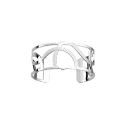 Les Georgettes Enlacement armband 25 mm i silverfinish med flätad design och justerbar passform