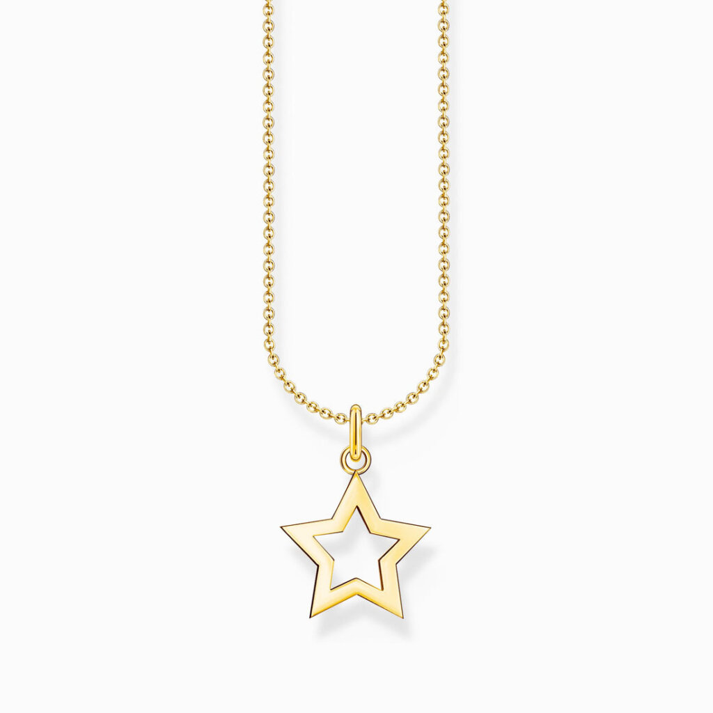 Halsband med stjärn-hänge guld