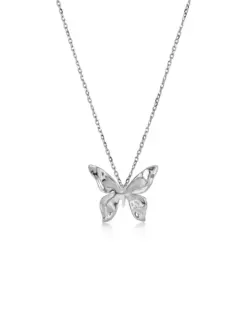 Edblad Butterfly Necklace S Steel – halsband med fjäril i rostfritt stål