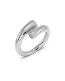 Edblad Sweep Ring i rostfritt stål – modern ring med skulptural design